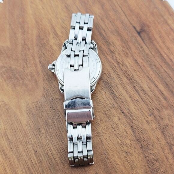 Carvelle By Bulova Silver Tone Date Dial Chronograph Watch Chunky Link Band - Picture 5 of 7